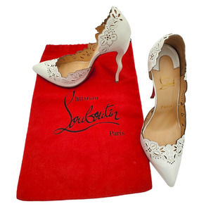 Christian Louboutin Beloved Laser Cut 120 Patent Floral Pumps